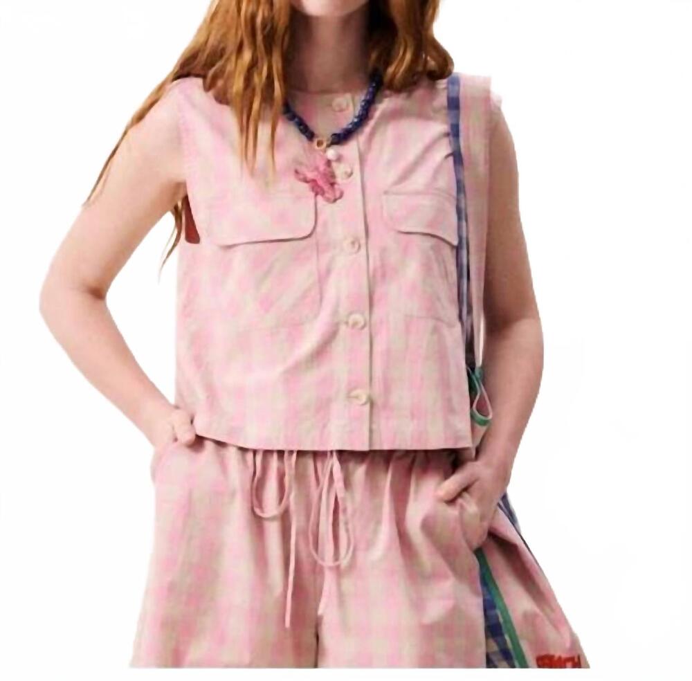 NEW FRNCH women's aurora top in pink